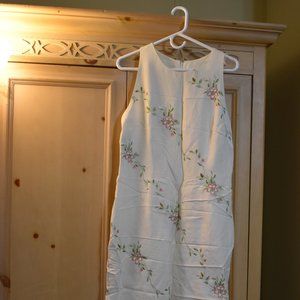 Linen Sleeveless Fully Lined Maxi Dress